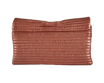Bow Faux Leather Envelope Clutch