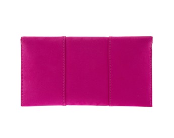 Rose Red Faux Suede Envelope Clutch