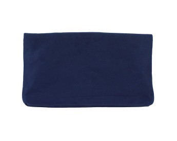 Suede tassel foldover mini bag