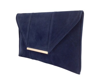 Women's Faux Suede Envelope Clutch