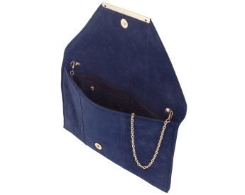 Women's Faux Suede Envelope Clutch