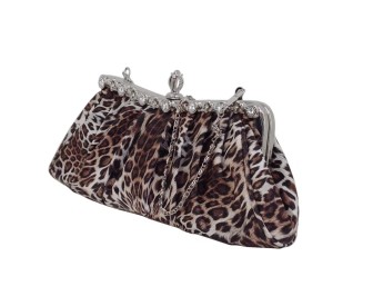 Leopard print clutch