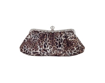 Leopard print clutch
