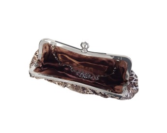Leopard print clutch