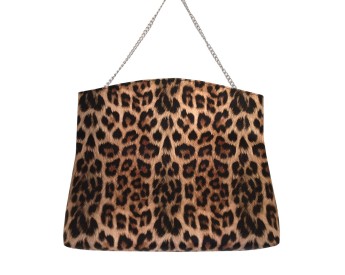 Women's Synthetic Leather Leopard Clutch