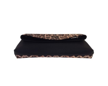 Women's Synthetic Leather Leopard Clutch