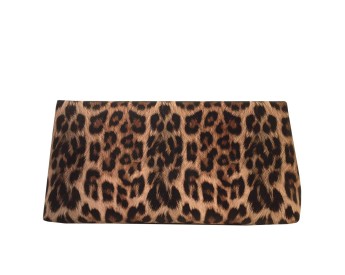 Women's Synthetic Leather Leopard Clutch
