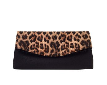 Women's Synthetic Leather Leopard Clutch