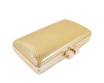 Metal box clutch with flap