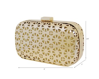 Cutout Metal Box Clutch