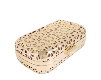 Cutout Metal Box Clutch