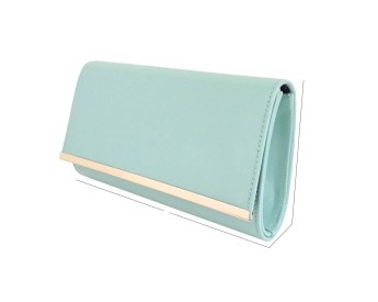 Faux Patent Glossy Candy Clutch