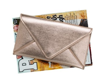 Champagne Metal Clutch