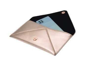 Champagne Metal Clutch