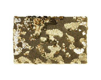 Flat Sequin Envelope Clutch