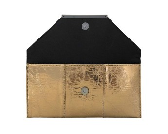 Gold Women's Metal Clutch