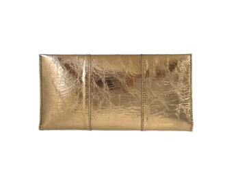 Gold Women's Metal Clutch
