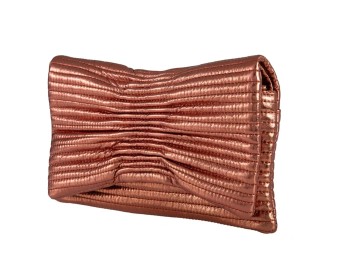 Bow Faux Leather Envelope Clutch